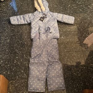 OshKosh B'gosh Blue Snowsuit with Faux Fur